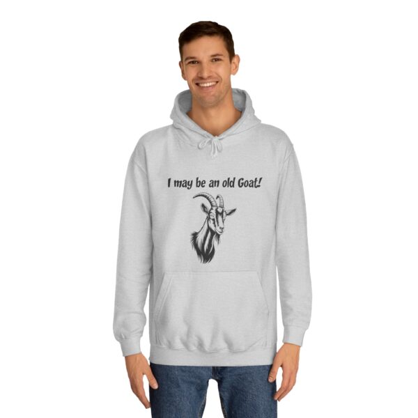 I May Be An Old Goat - Funny Unisex College Hoodie for Seniors & Goat Lovers - Image 11