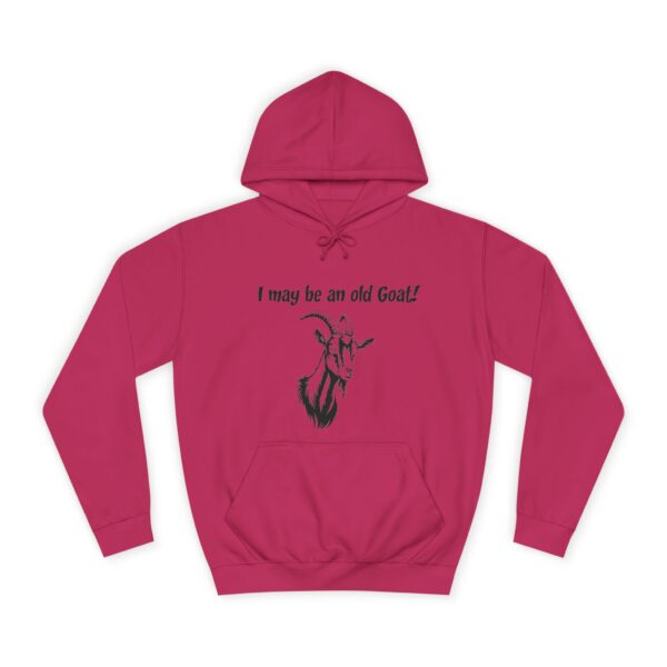 I May Be An Old Goat - Funny Unisex College Hoodie for Seniors & Goat Lovers - Image 17