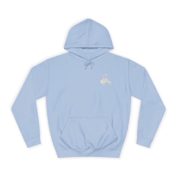 "I'm so happy" Unisex College Hoodie for Princess Lovers - Image 2