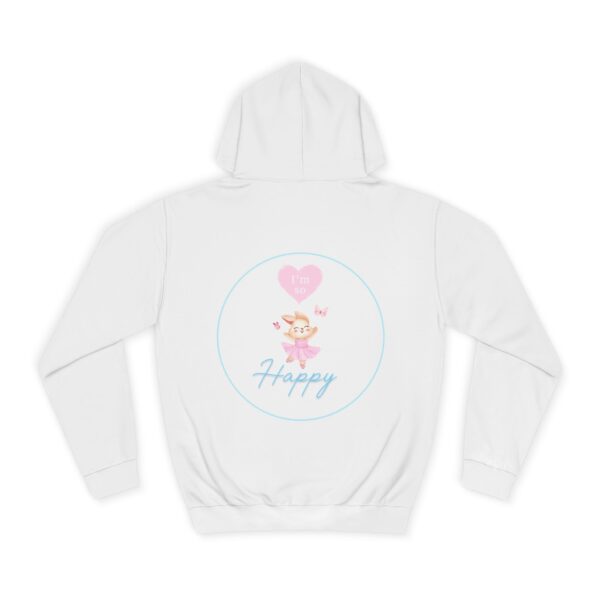 "I'm so happy" Unisex College Hoodie for Princess Lovers - Image 6