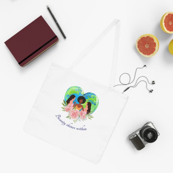 Beauty Shines Within -  Shoulder Tote Bag (AOP) - Image 4