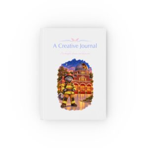 Stargazing Firefighter - Hard Backed Journal